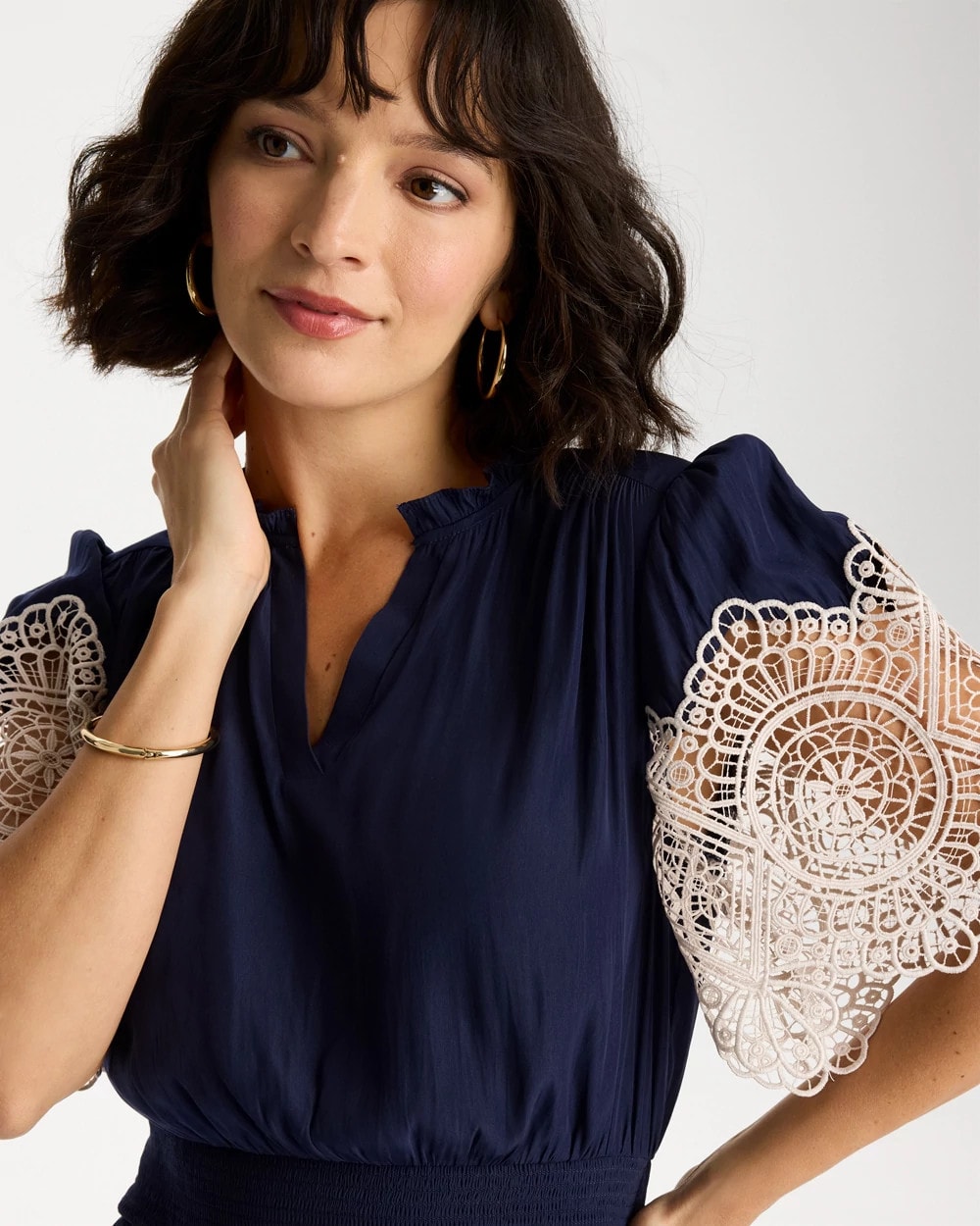 Chico's Best Price | Sea Island Crinkled Midi Dress