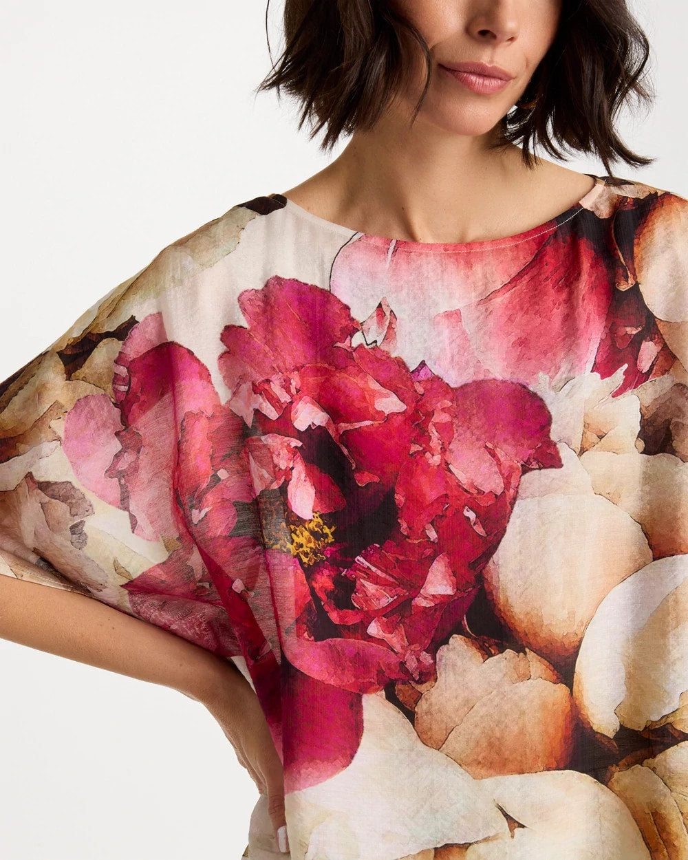 Chico's Trending | Boatneck Printed Poncho
