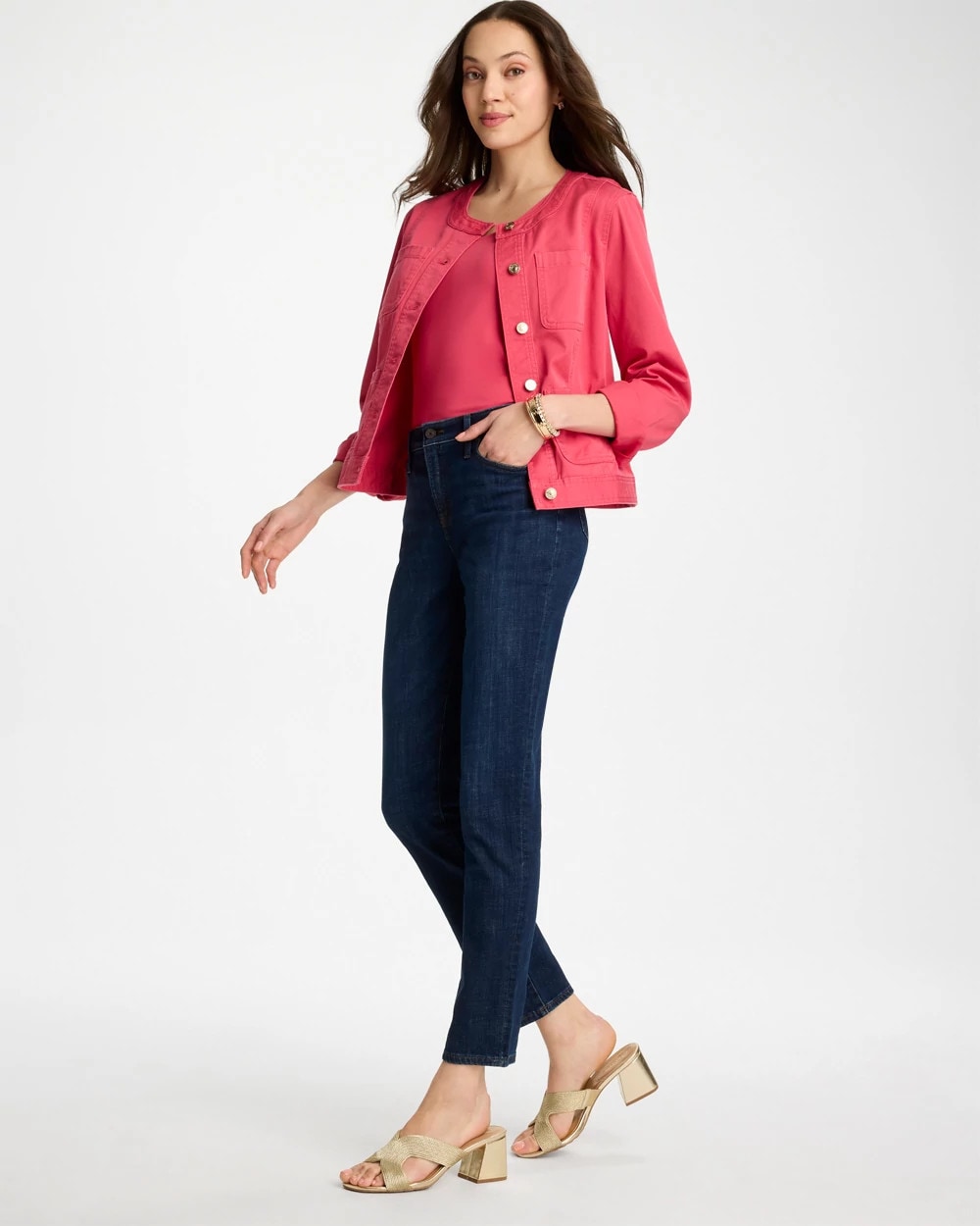 Chico's Best Price | Girlfriend Slim Ankle Jeans