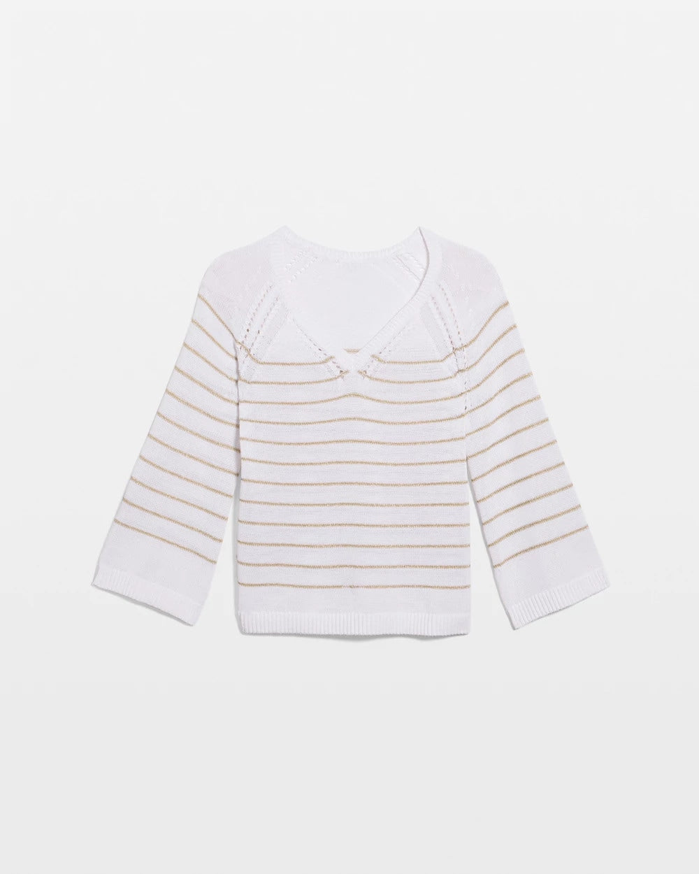 Chico's Latest | Metallic Striped Pullover Sweater