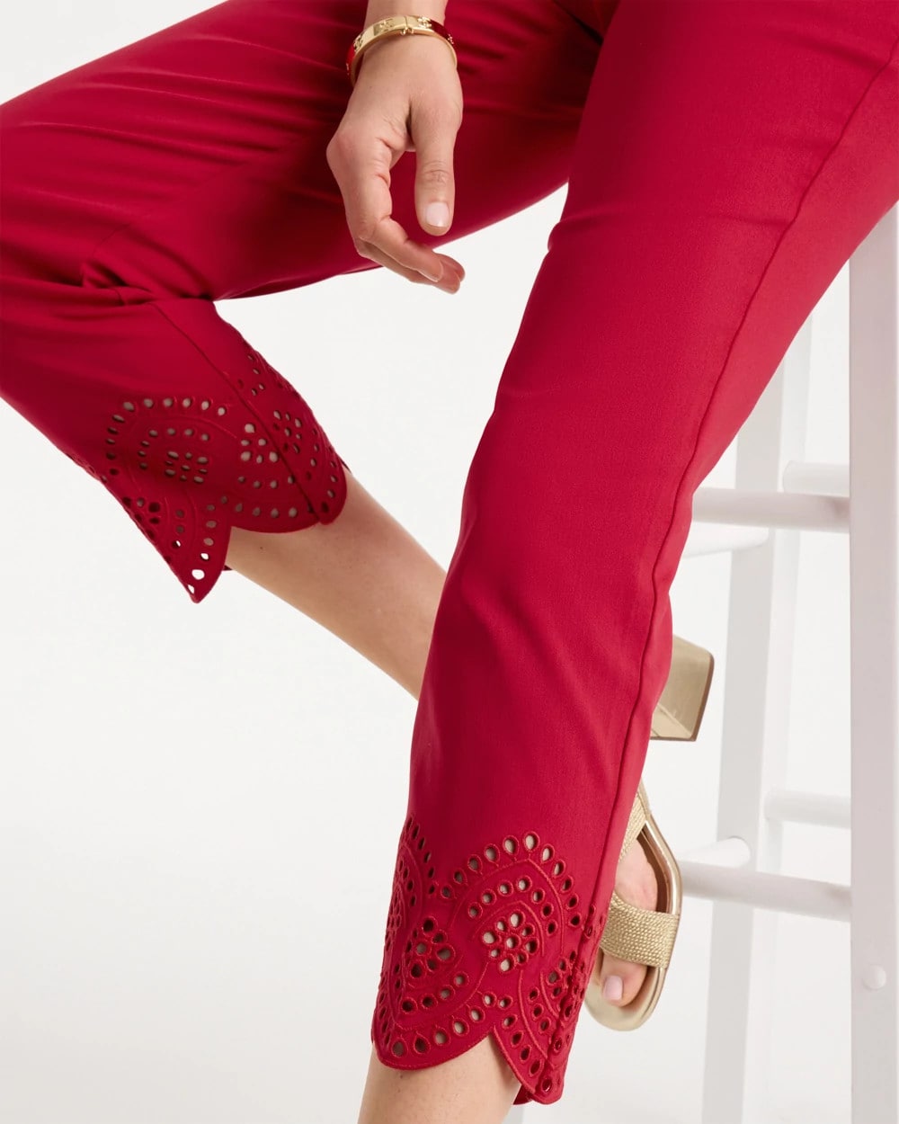 Chico's Best Price | Petite Brigitte™ Slim Scalloped Ankle Pants