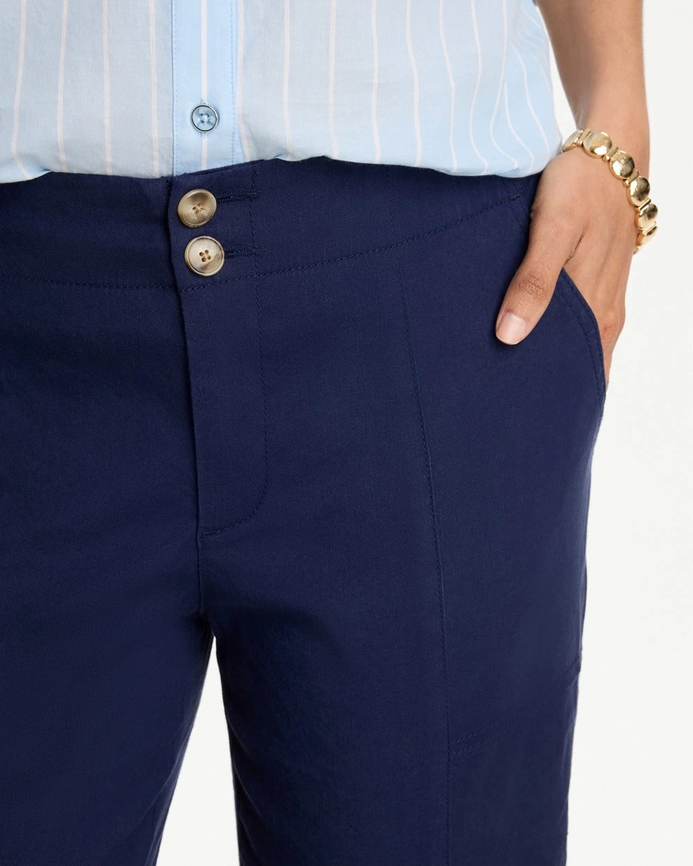 Chico's Hot Sale | Relaxed Linen Crop Pant