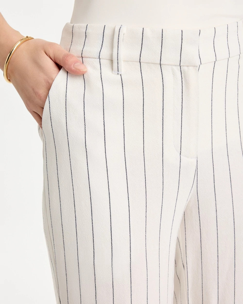 Chico's Popular | Striped Linen Wide-Leg Ankle Pants