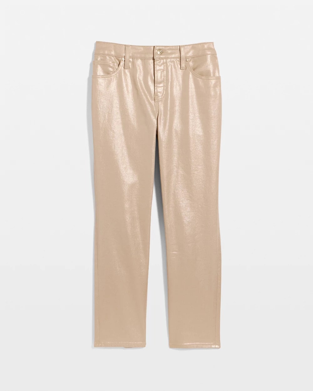 Chico's Value | Girlfriend Slim Coated Crop Jeans