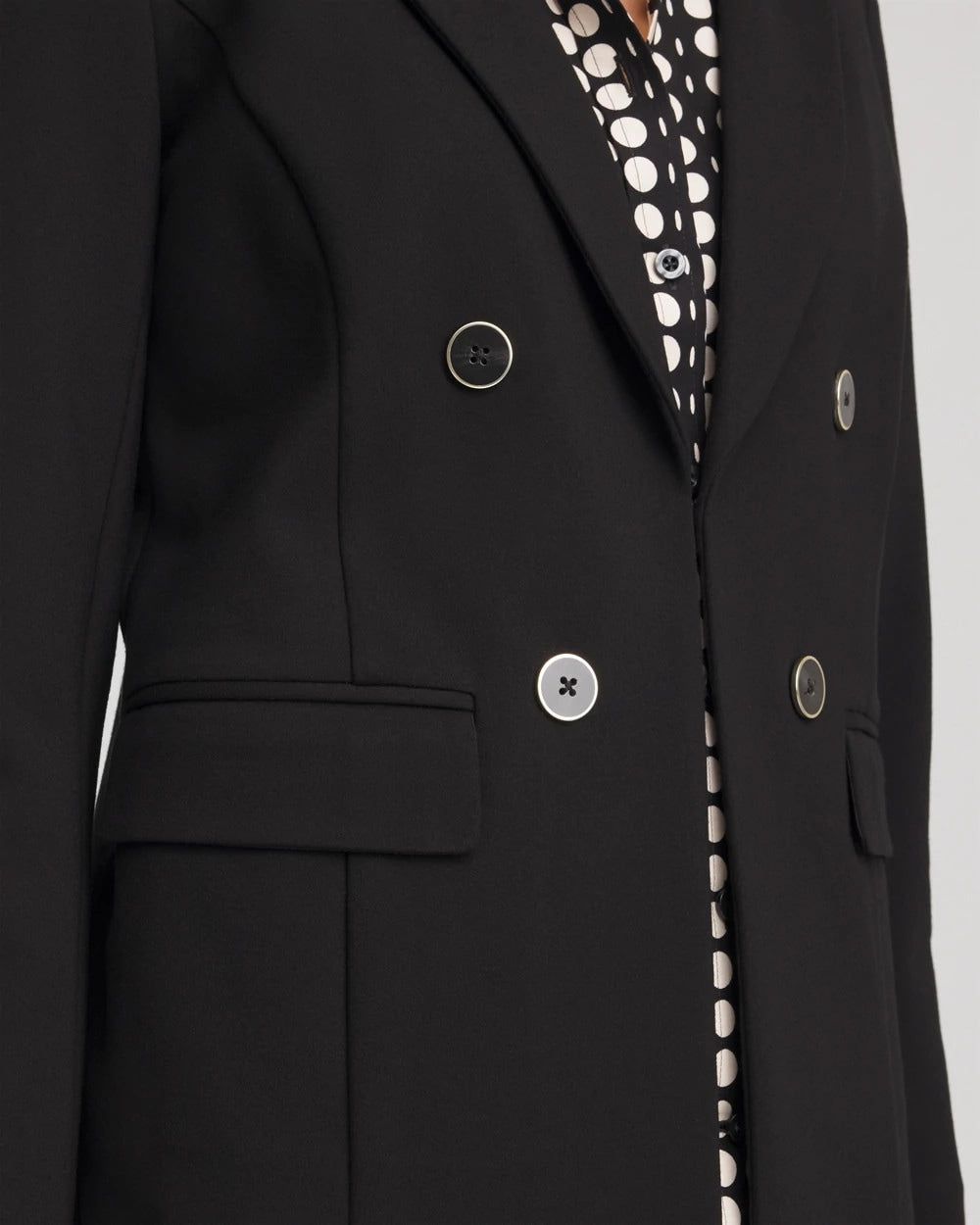 Chico's Quality | Ponte Double-Breasted Knit Blazer