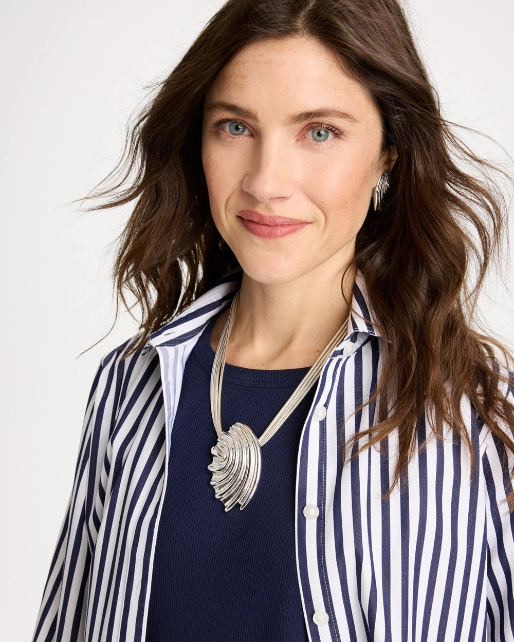 Chico's Recommended | Silvertone Shell Pendant