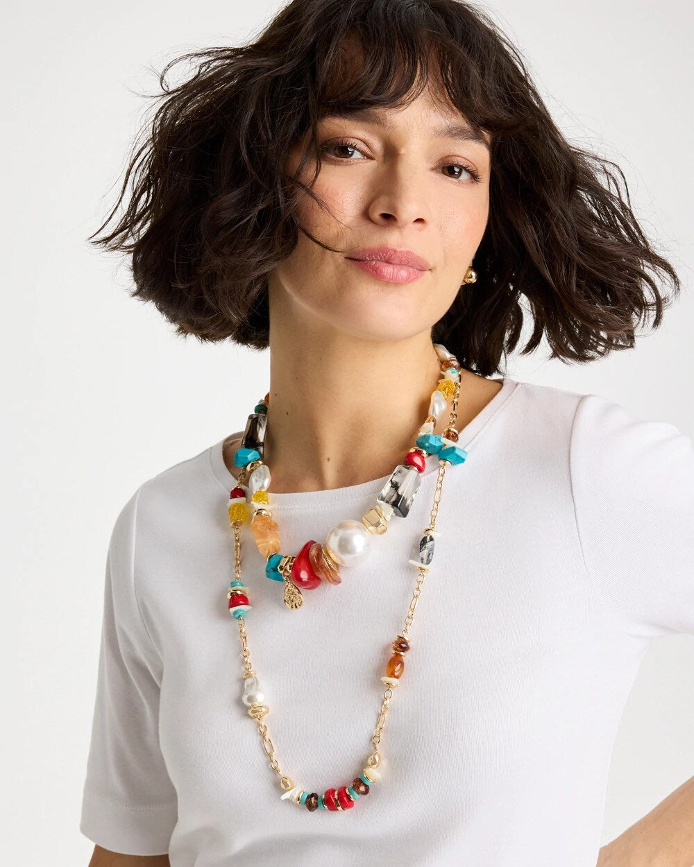 Chico's Sale | Chico's Originals Short Beaded Necklace