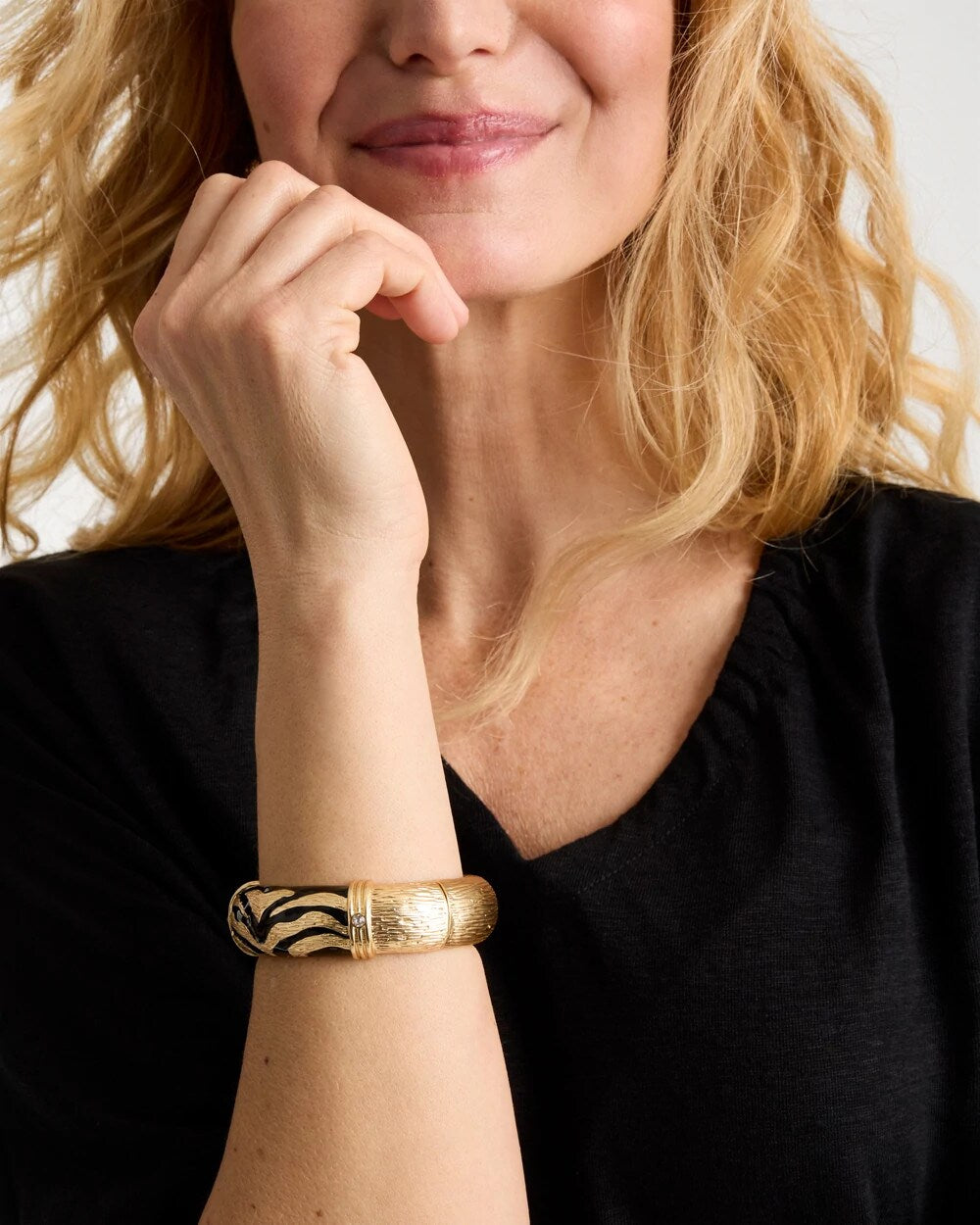 Chico's New | Tiger Hinge Cuff Bracelet