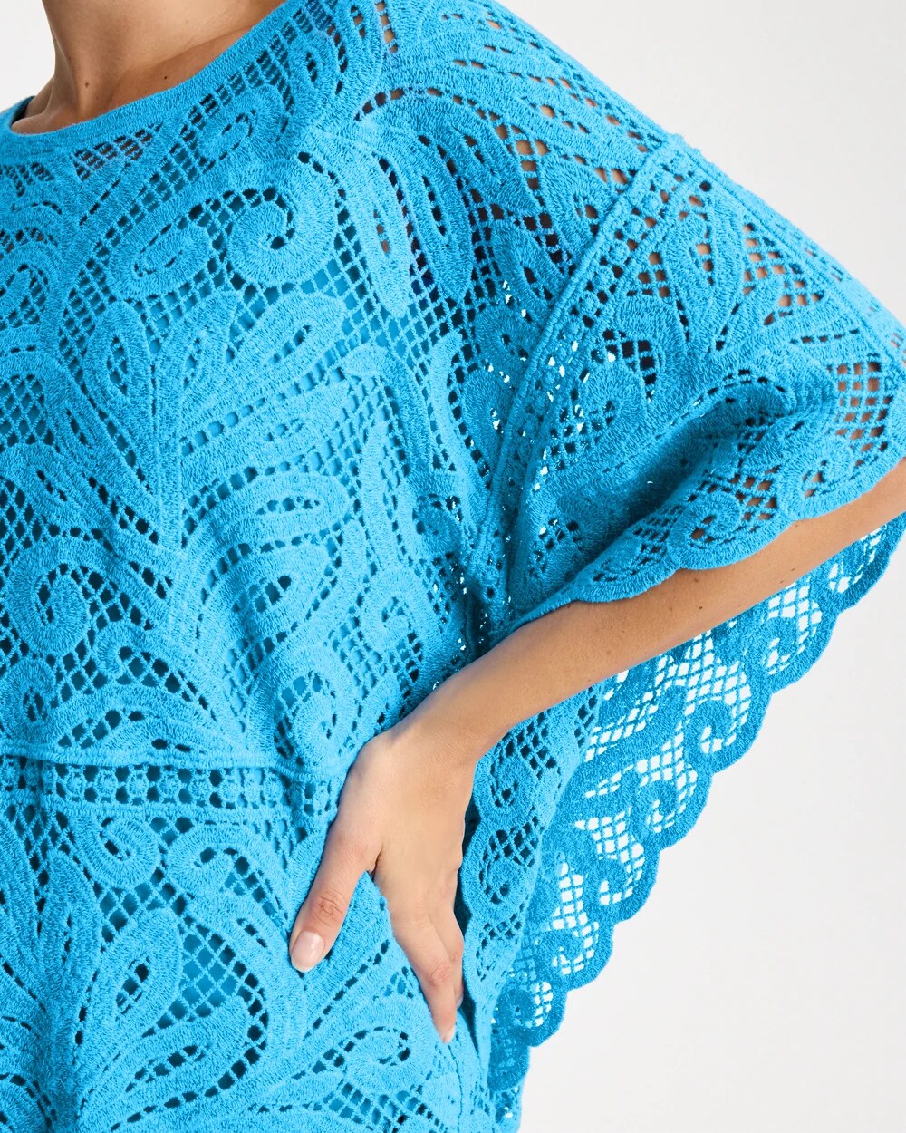 Chico's Recommended | Cotton Crochet Lace Poncho
