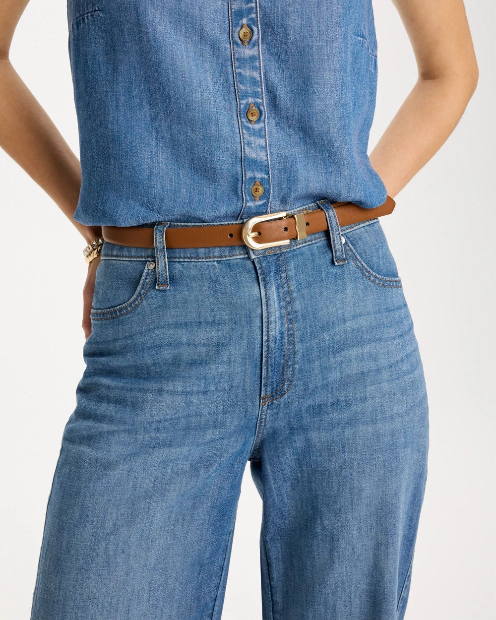 Chico's Special Offer | Skinny Reversible Trouser Belt