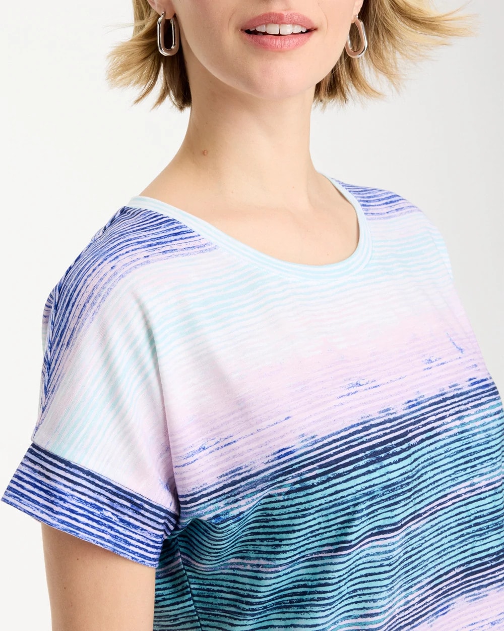Chico's Hot Sale | Zenergy® Ombre Drop Shoulder Tee
