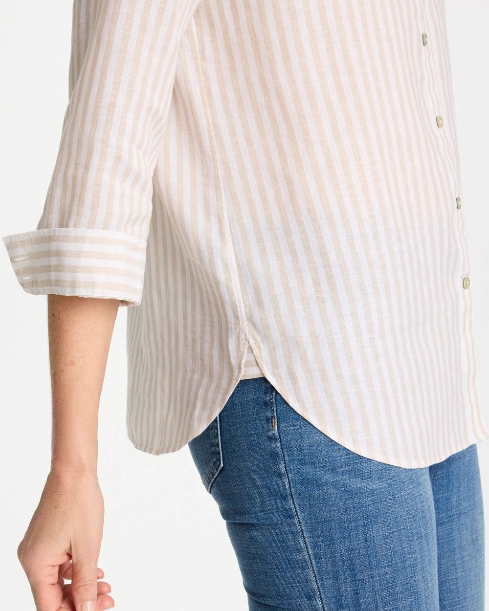 Chico's Special Offer | No Iron™ Striped Linen Shirt