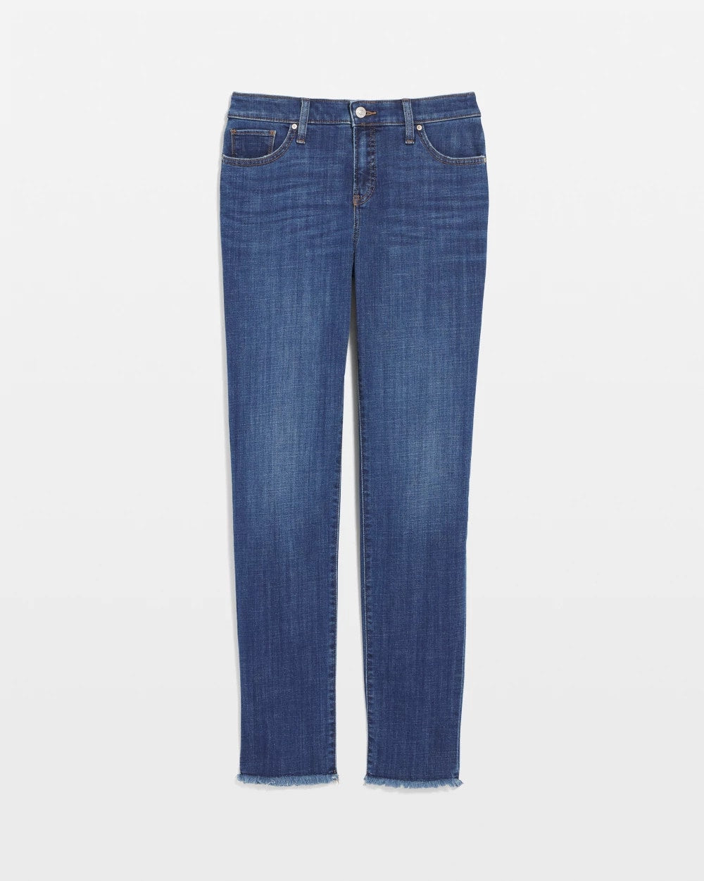 Chico's Best Price | Girlfriend Slim Frayed Ankle Jeans