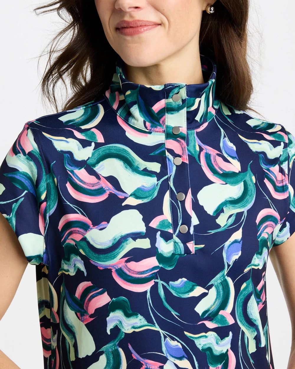 Chico's Signature | Zenergy® UPF Blooms Polo Dress