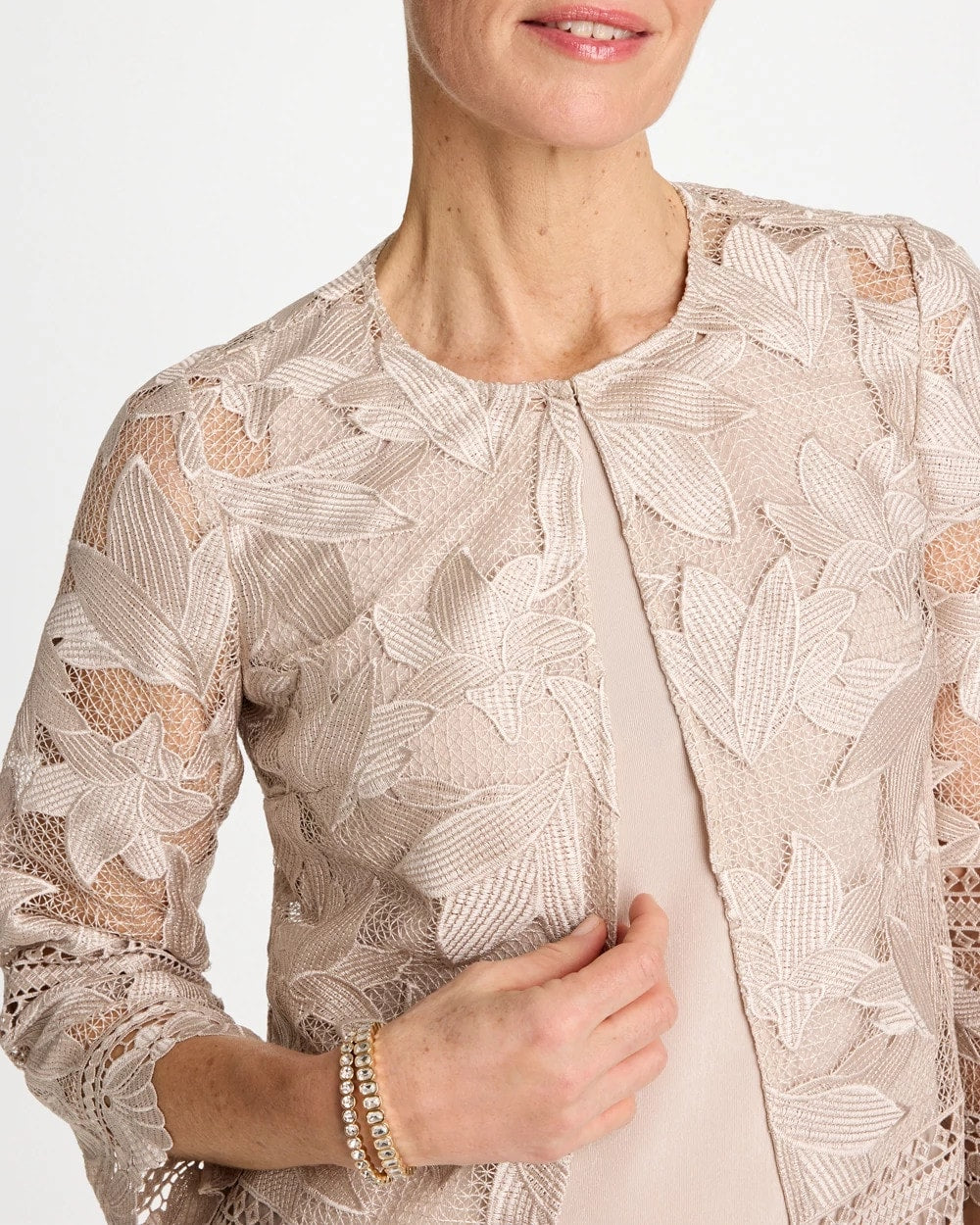 Chico's Top Pick | Travelers™ Collection Scallop Lace Jacket