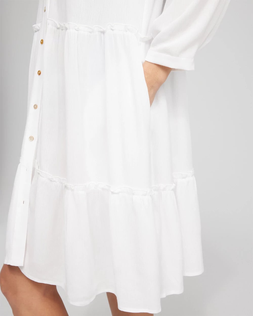 Chico's New | Button Front Swim Coverup