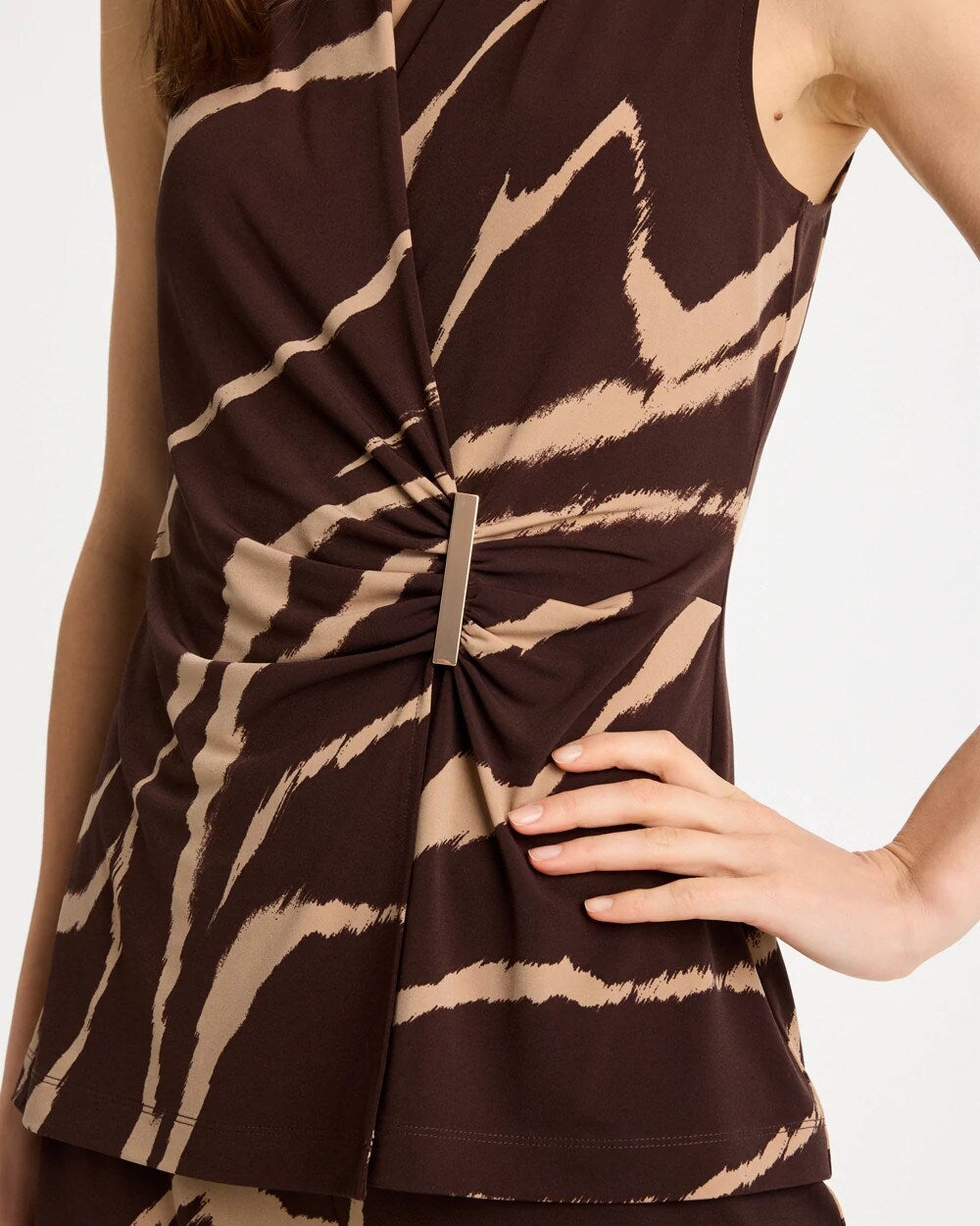 Chico's Recommended | Travelers™ Zebra Knit Wrap Top