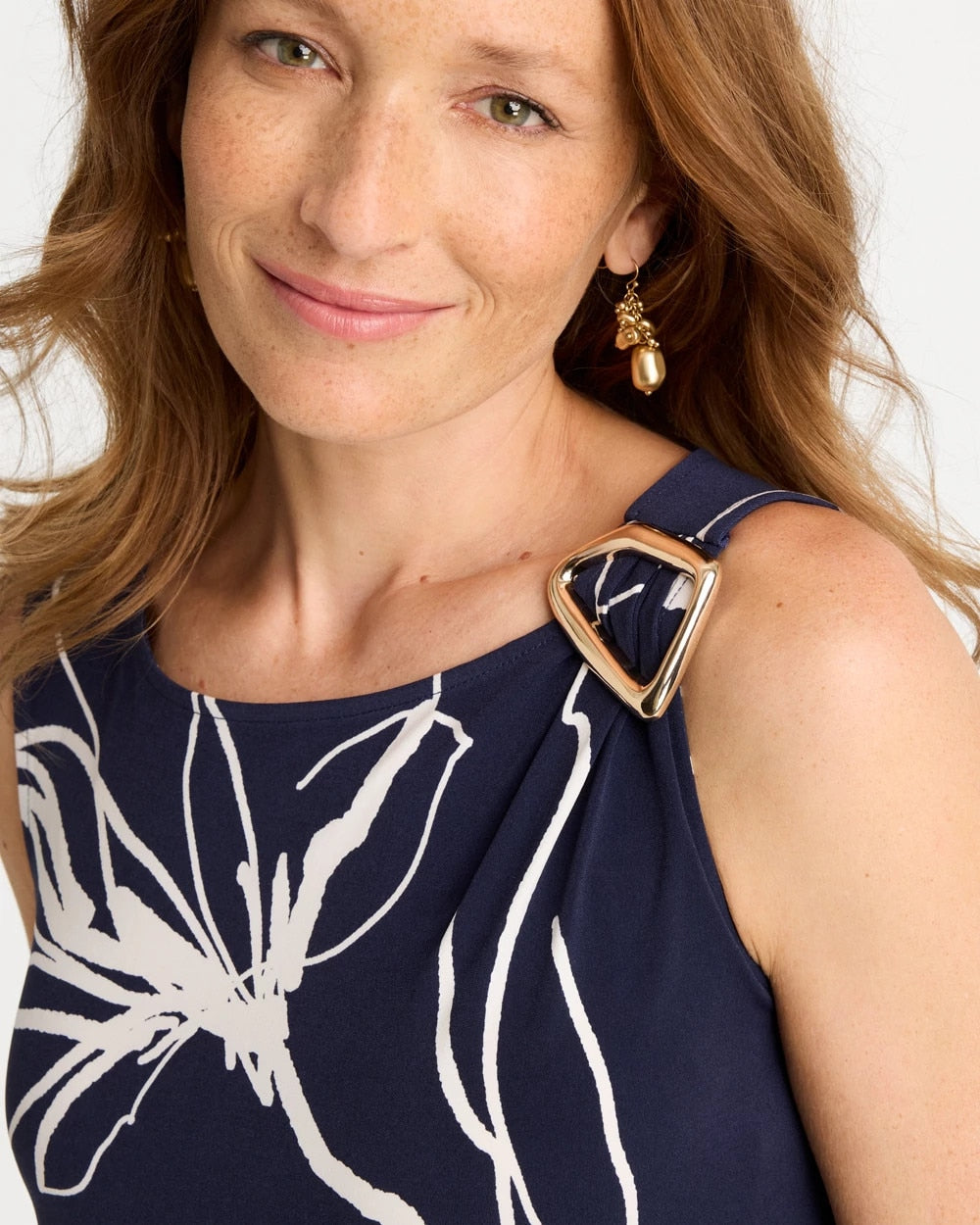 Chico's Trending | Travelers™ Knit Botanical Jeweled Tunic