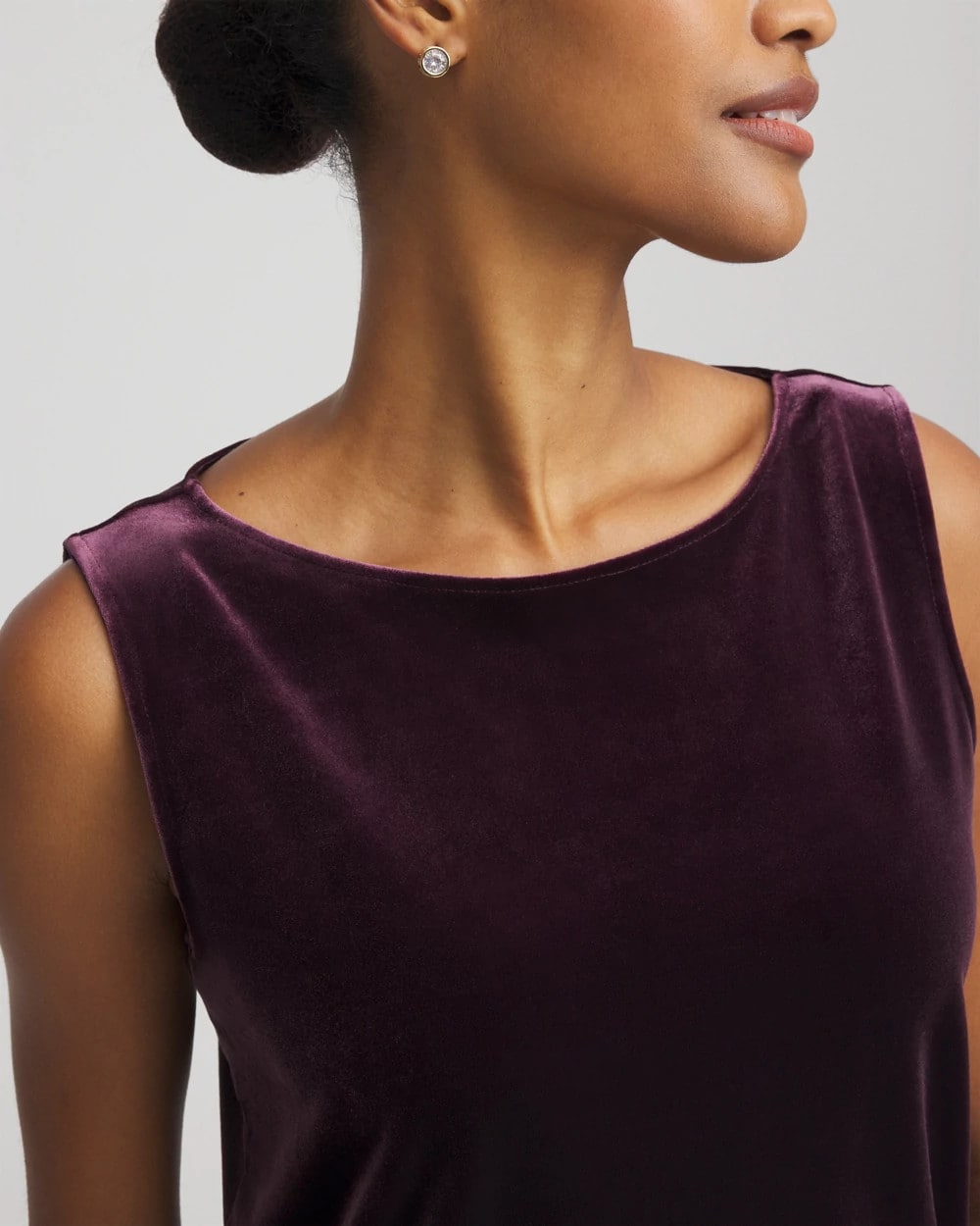 Chico's Exclusive | Travelers™ Velvet Side-Slit Tank