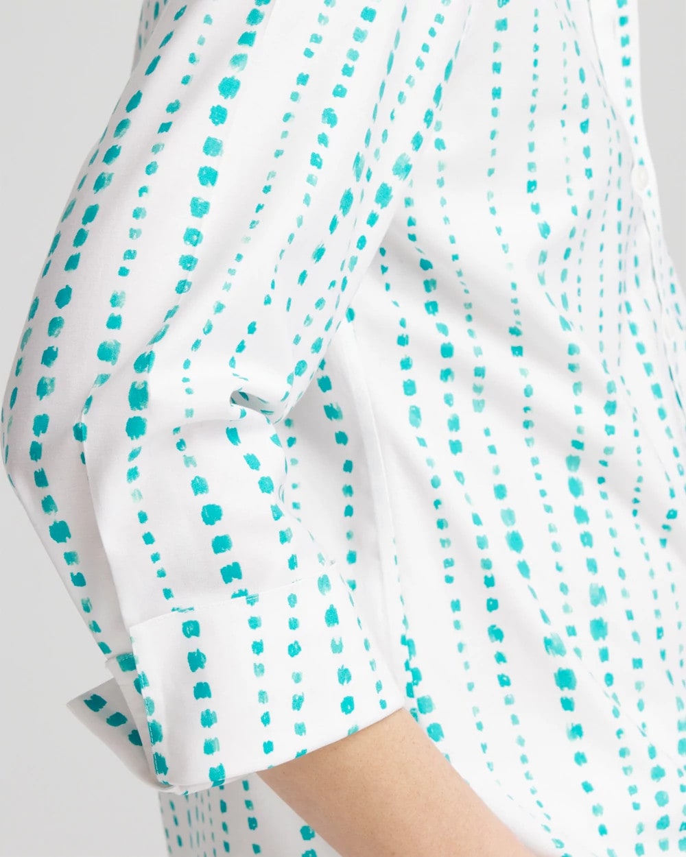 Chico's Discount | No Iron™ Sateen Bubble Print Shirt