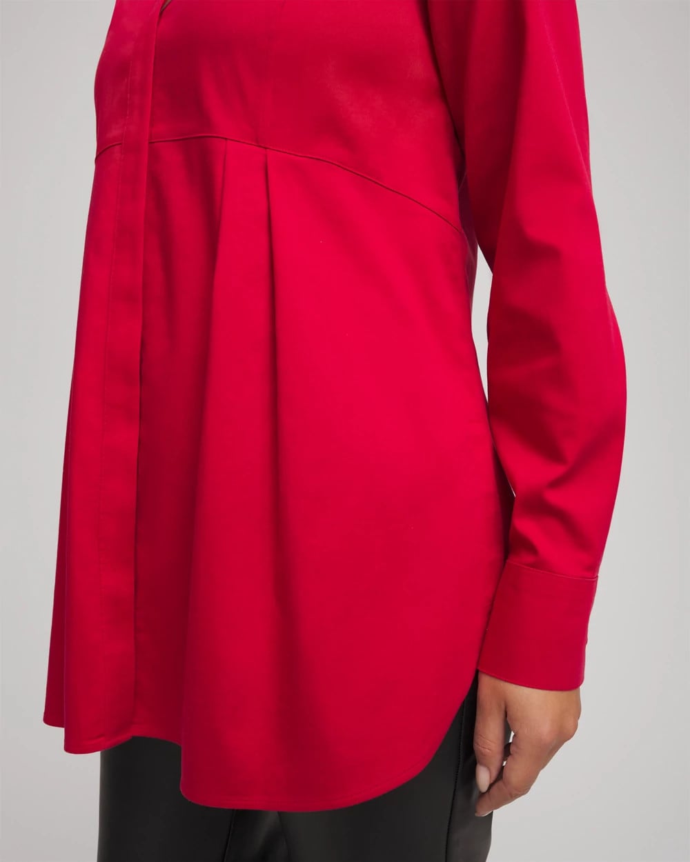 Chico's Featured | No Iron™ Peplum Pleated Shirt