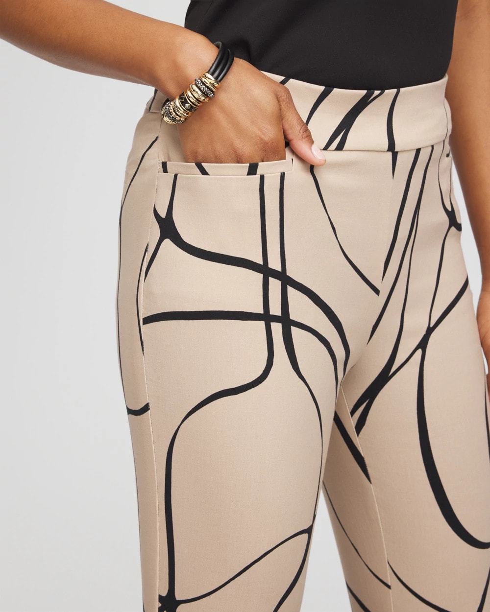 Chico's Trending | Brigitte™ Golden Leaf Slim Full-Length Pants
