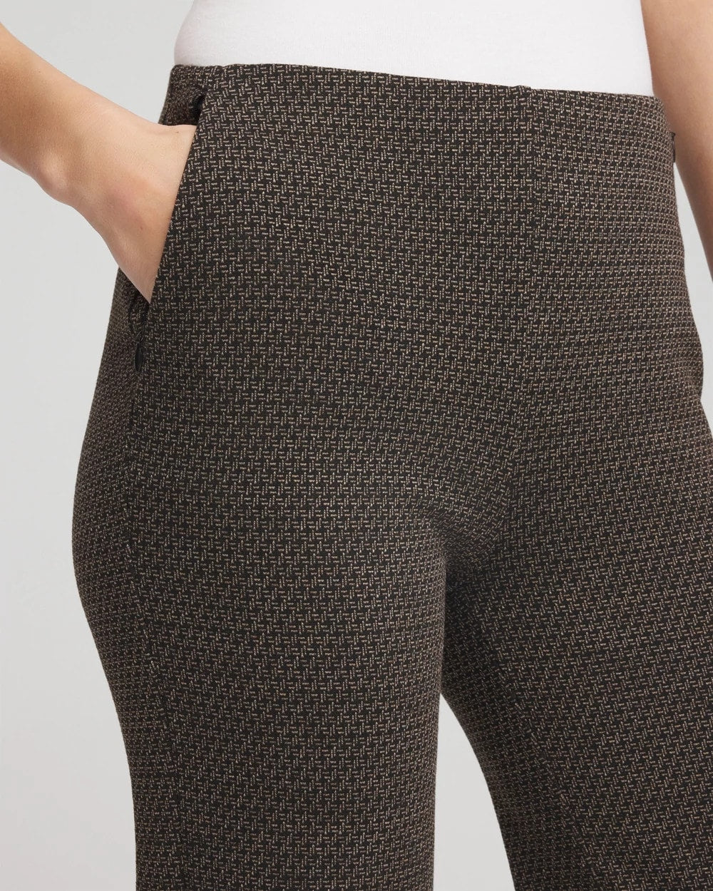 Chico's Customer Favorite | Juliet Jacquard Full-Length Ponte Pants