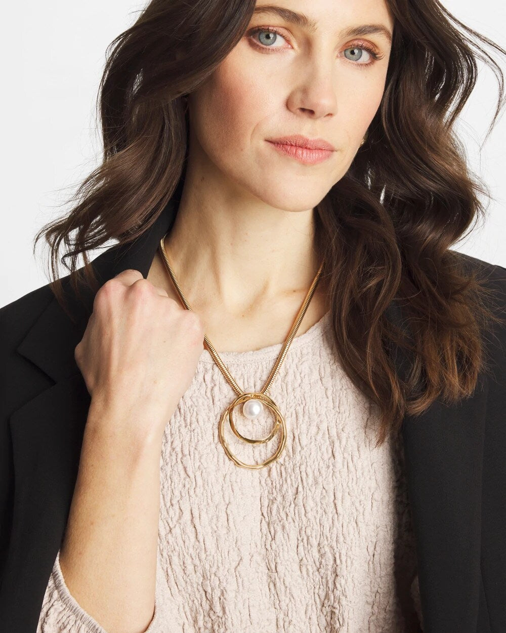 Chico's Everyday | Pearl and Gold Pendant