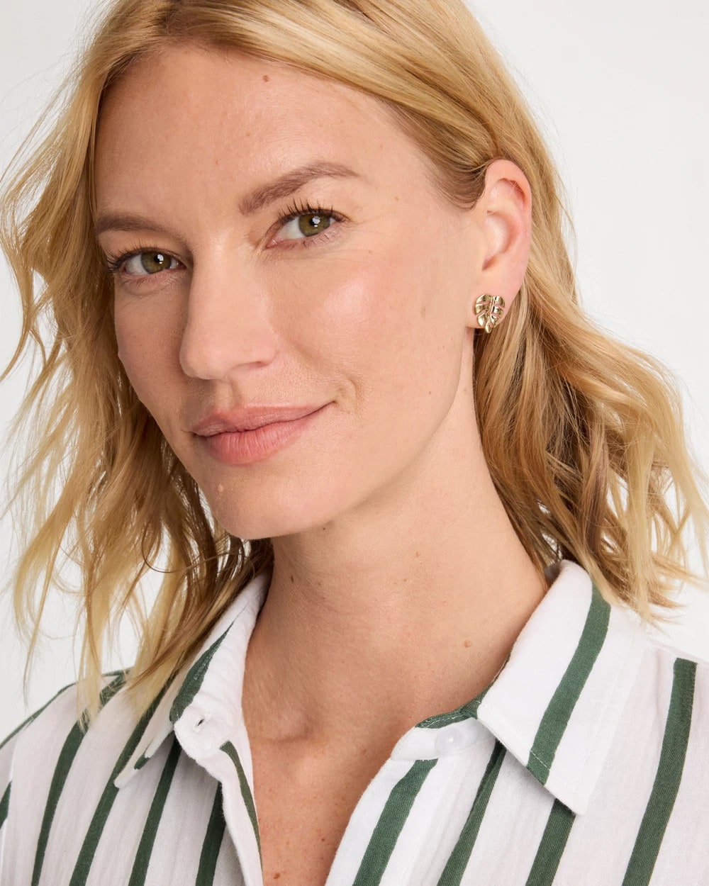 Chico's Recommended | Palm Frond Stud Earrings
