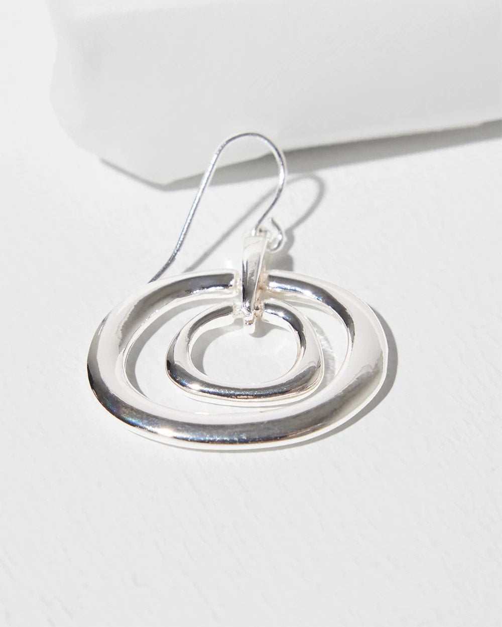 Chico's Latest | Silver Tone Drop Pendant Earrings