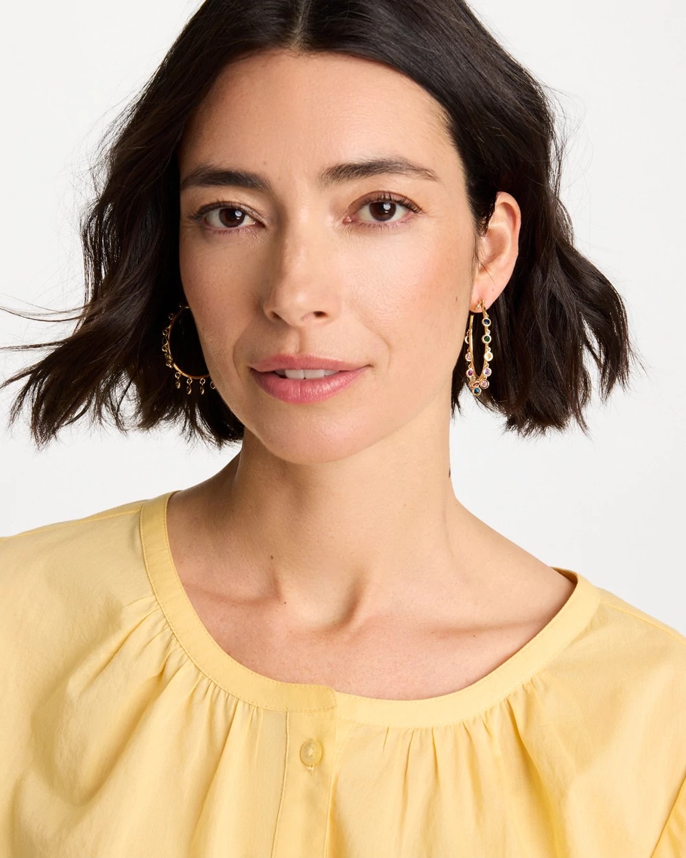 Chico's Best Price | Multi-Color Hoop Earrings