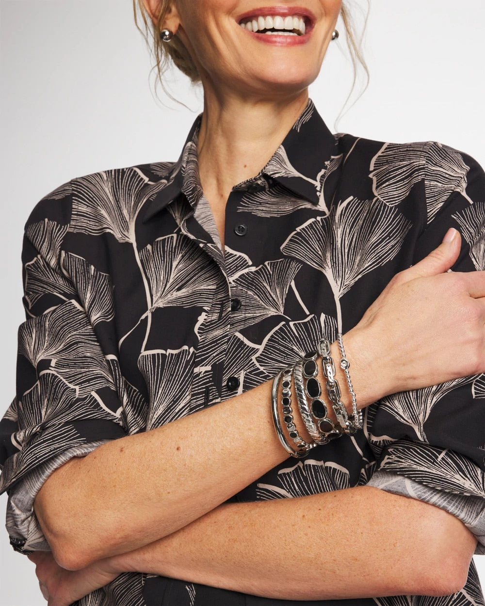 Chico's Featured | Black Large Stretch Bracelet