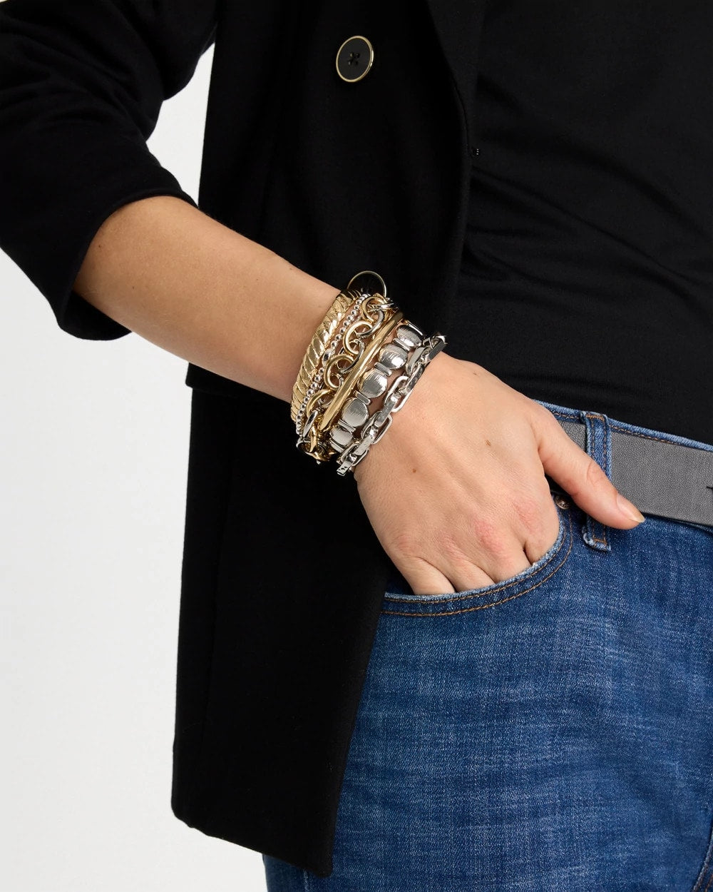 Chico's Featured | Open Link Stretch Bracelet
