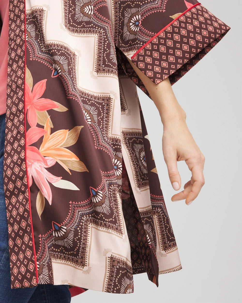 Chico's Customer Favorite | Long Mixed-Print Kimono