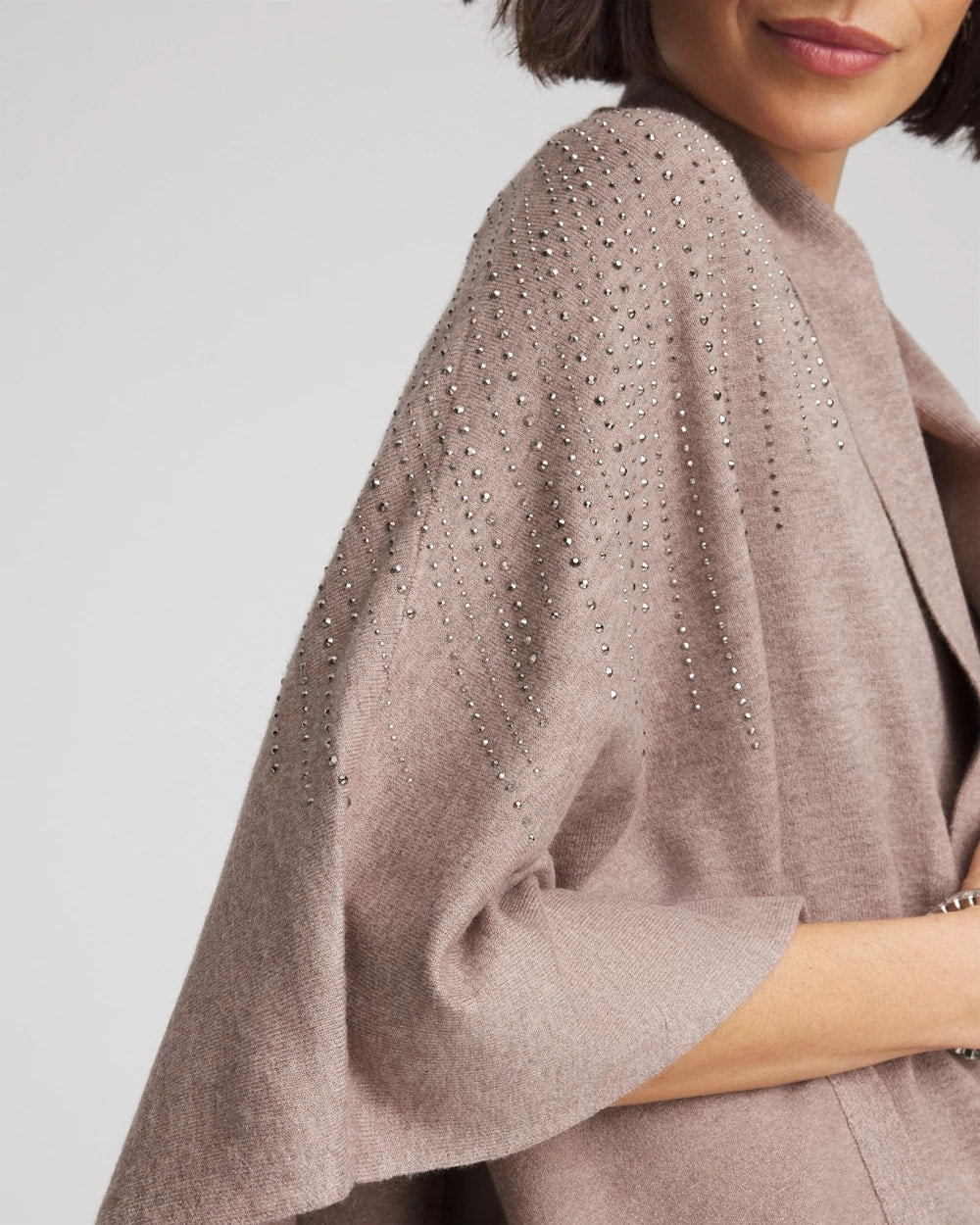 Chico's Great Value | Embellished Shawl Collar Ruana