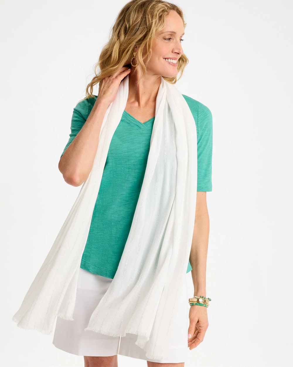 Chico's Popular | Lurex Oblong Scarf