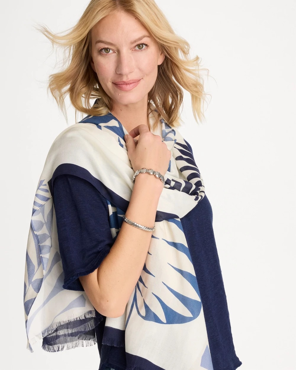 Chico's Best Price | Palm Frond Oblong Scarf