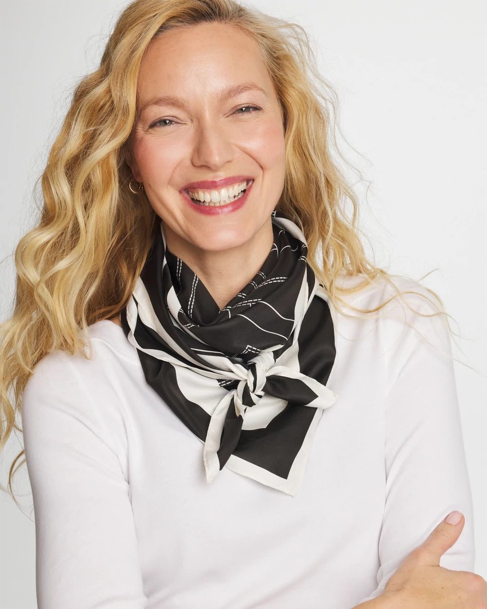 Chico's Trending | Graphic Stitch Square Scarf