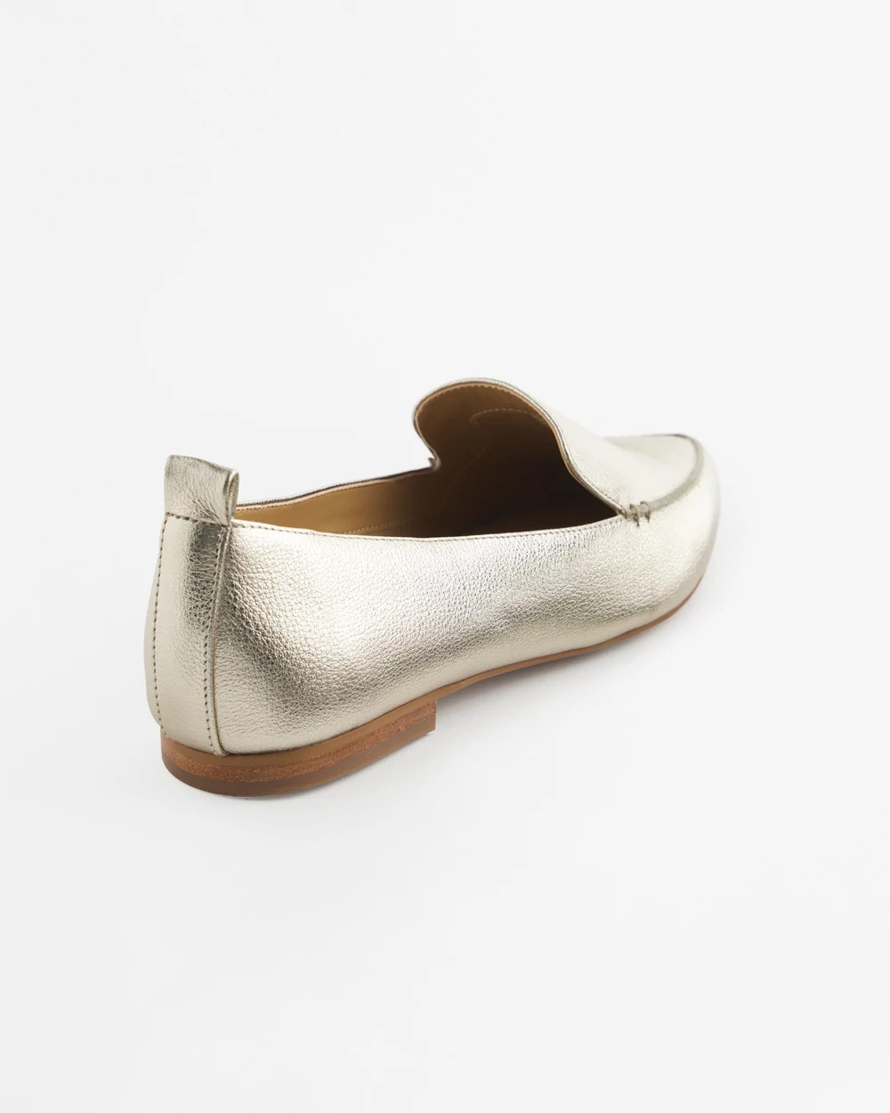 Chico's Recommended | Gold Metallic Leather Loafer