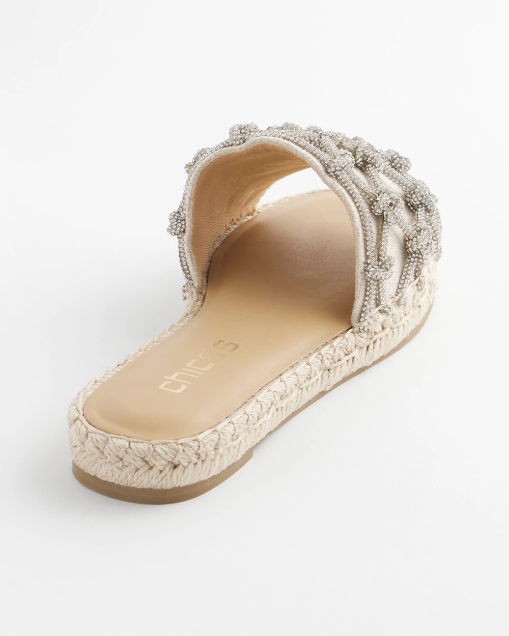 Chico's Smart Buy | Linen Knotted Espadrille Slides