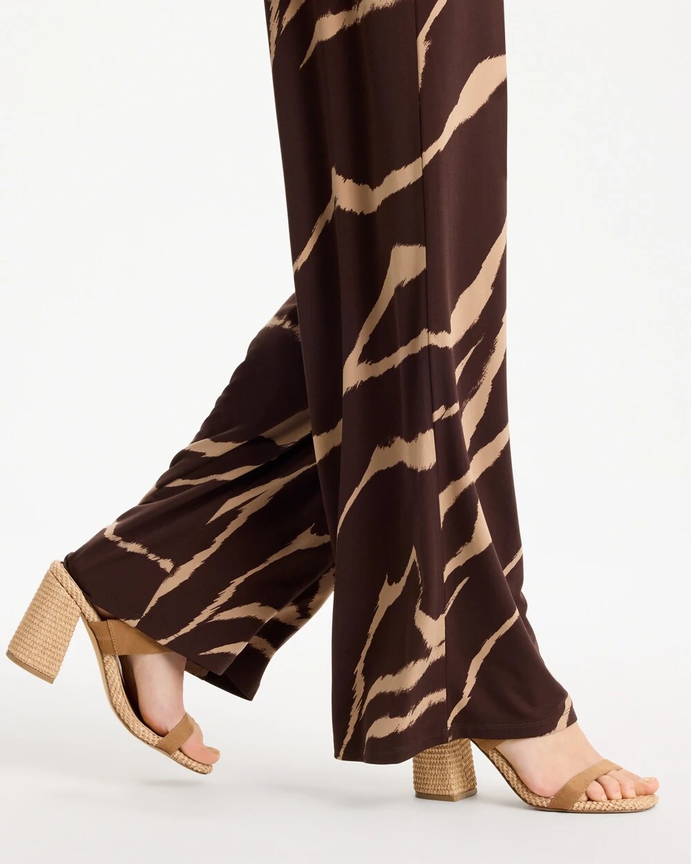 Chico's Premium | Travelers™ Zebra Knit Wide-Leg Pants