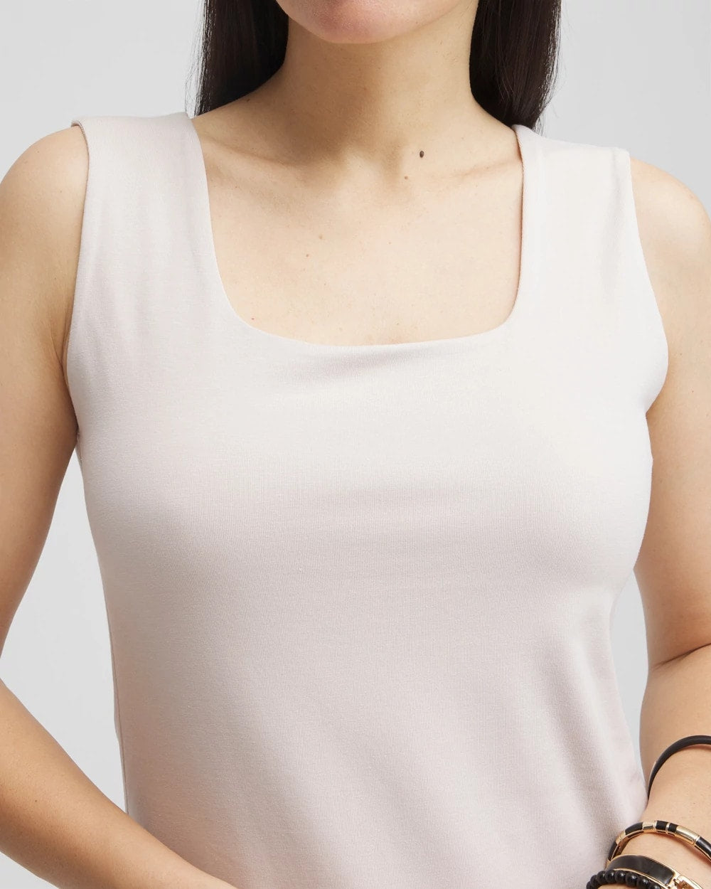 Chico's Signature | Contour Cotton™ Square Neck Tank