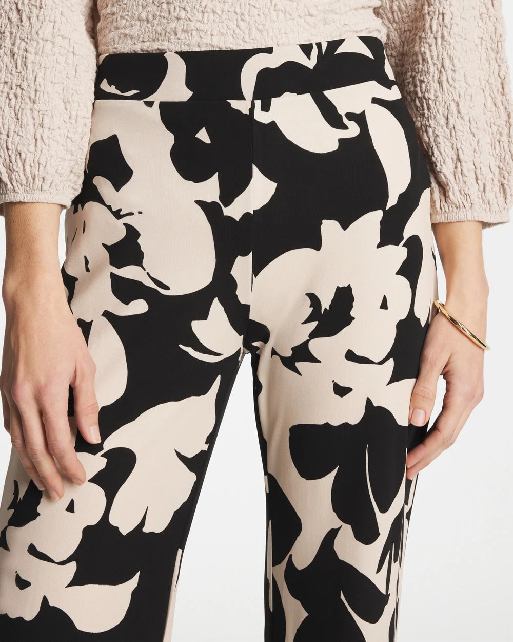 Chico's Popular | Shadow Blossom Matte Jersey Pants