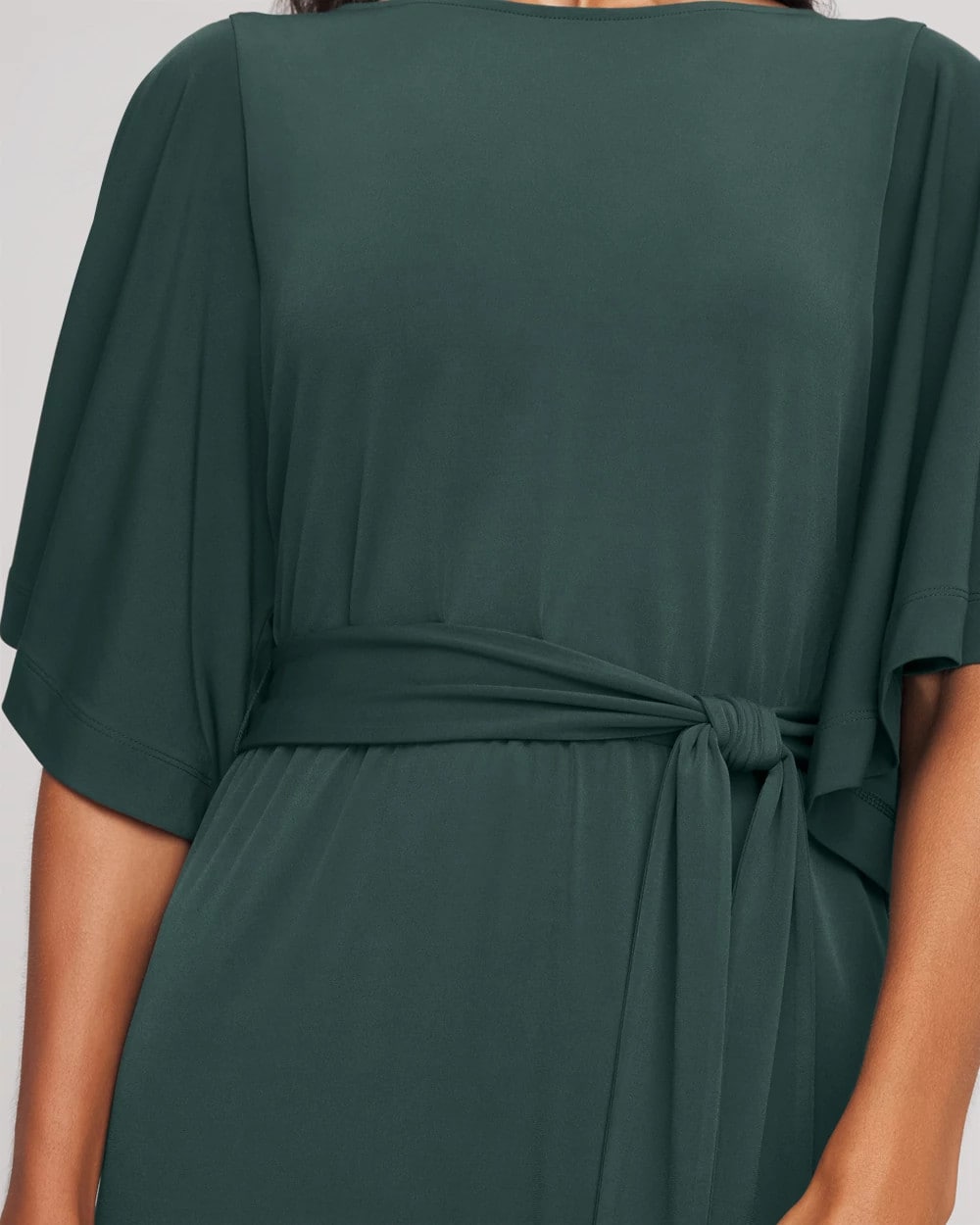 Chico's Trending | Belted Flutter-Sleeve Maxi Dress
