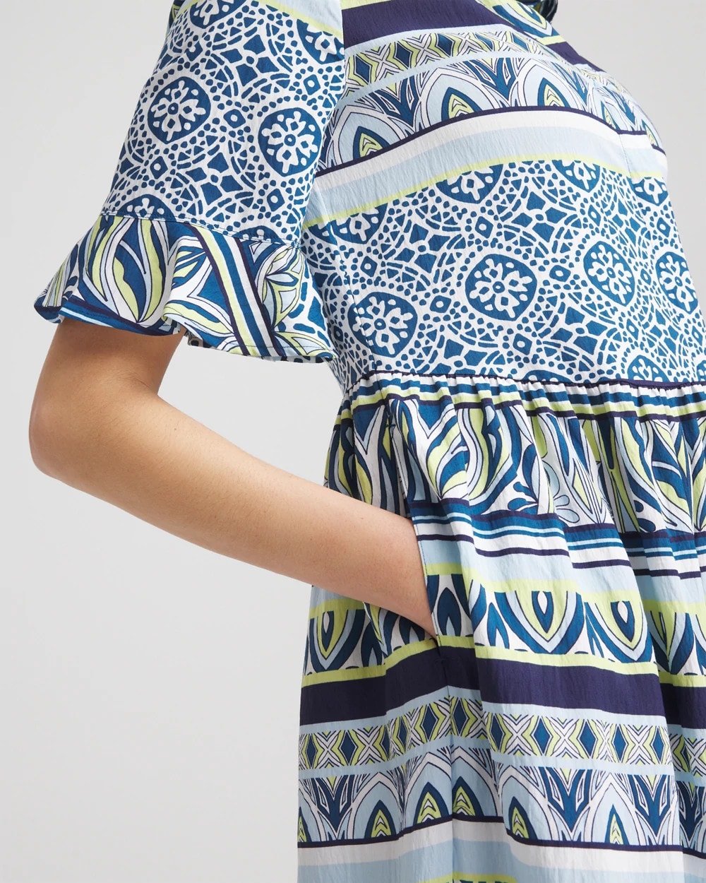 Chico's Sale | Flutter-Sleeved Maxi Dress