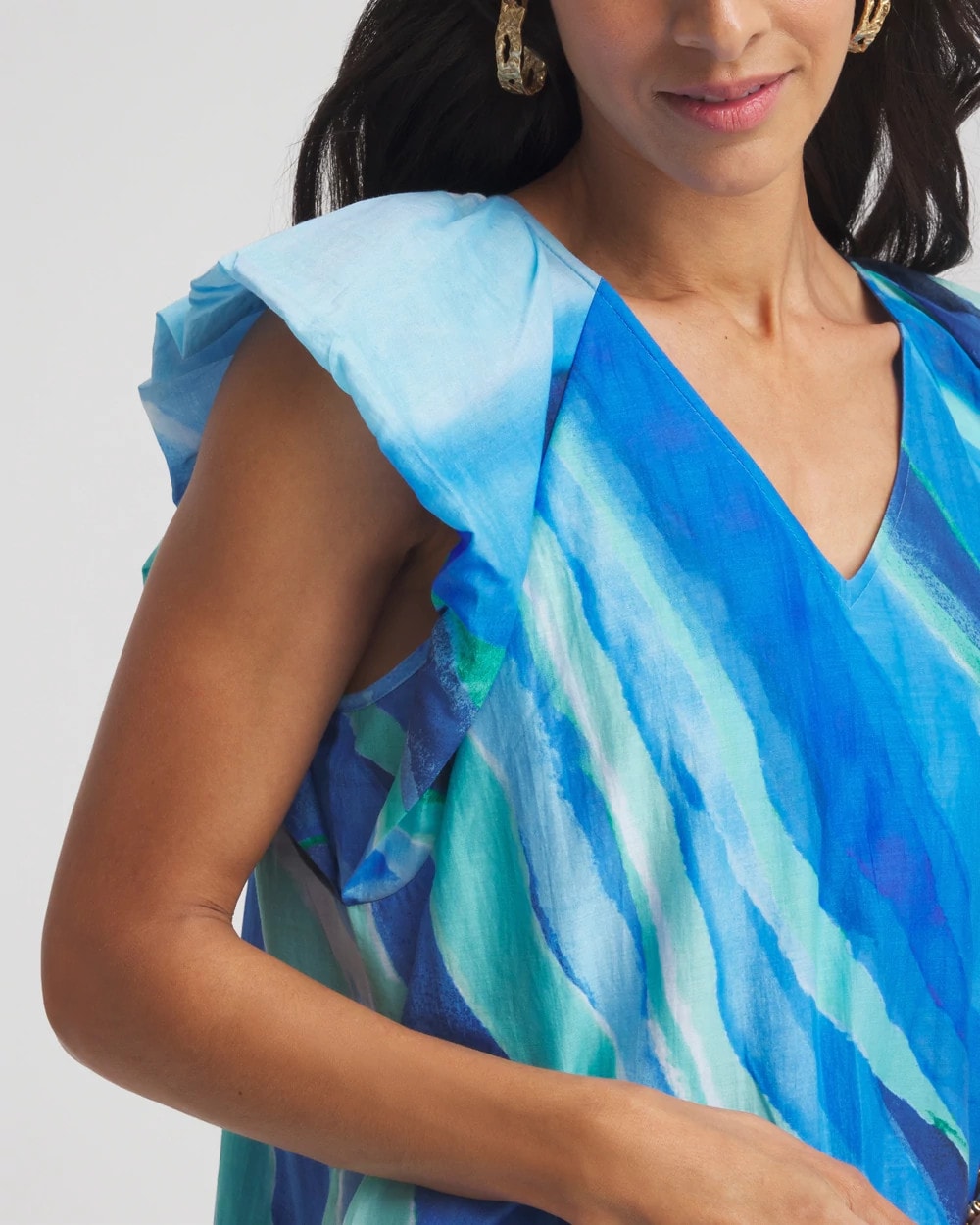 Chico's Great Value | Cotton-Silk Voile Popover Dress