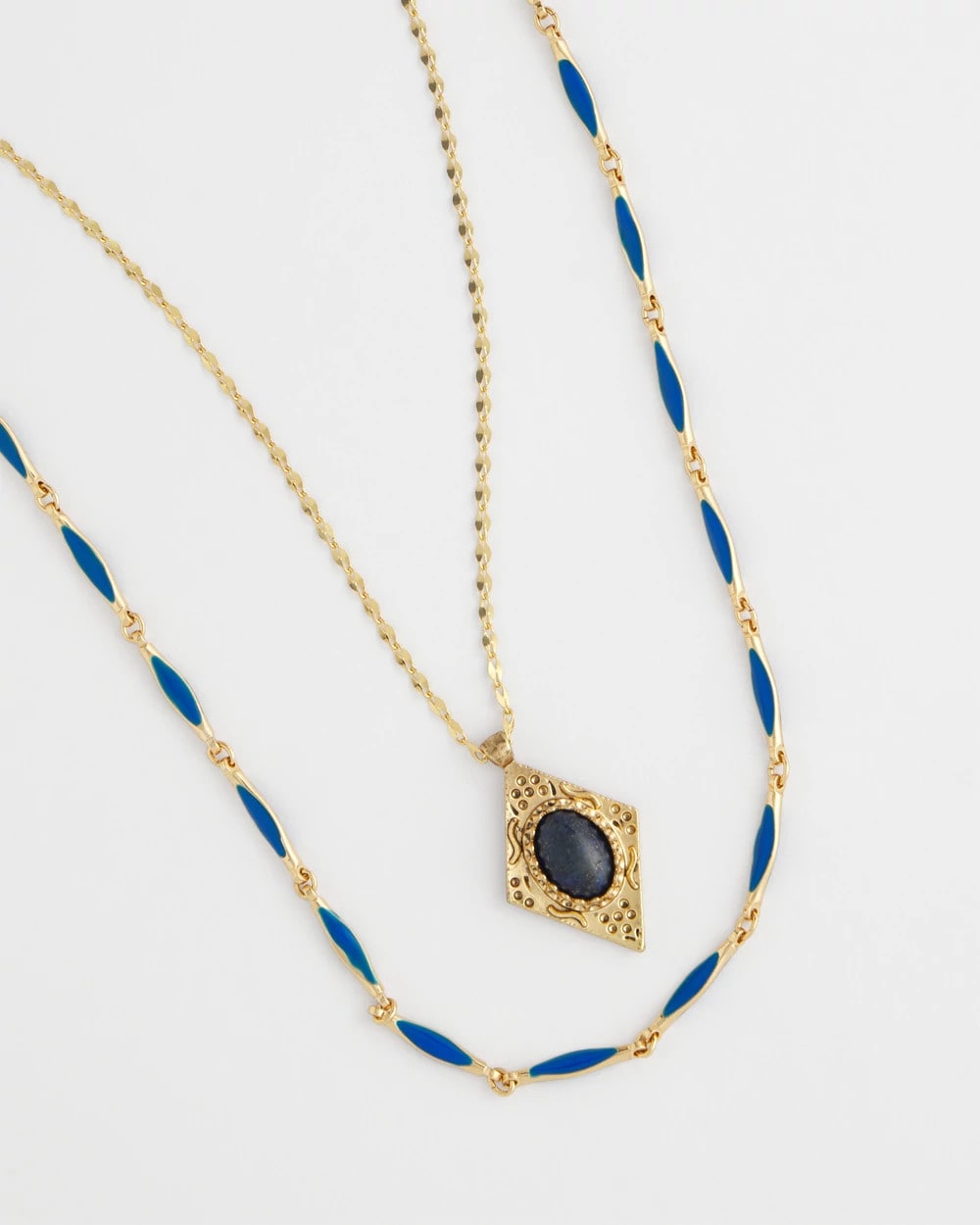 Chico's Popular | Double-Strand Sodalite Pendant Necklace