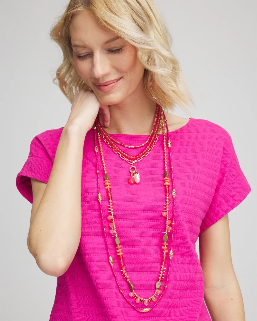 Chico's Top Pick | Convertible Beaded Pendant Necklace