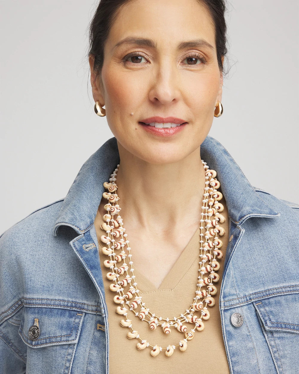Chico's Sale | Multi-Strand Shell Necklace
