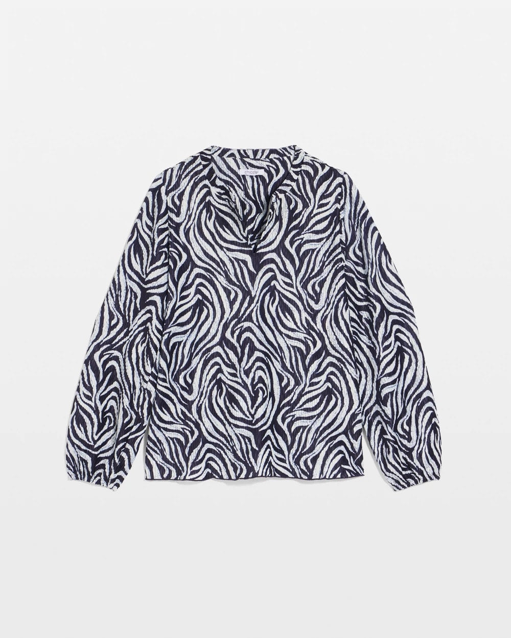 Chico's Customer Favorite | Zebra Waves Crinkle Top